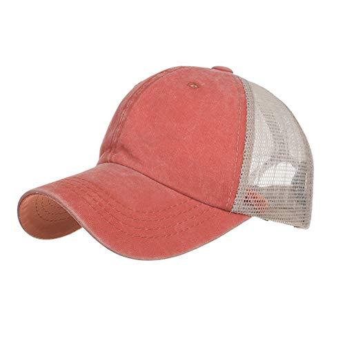 CLAPE Vintage Kappe Herren Damen Washed Used Look Trucker Cap Atmungsaktiv Basecap Mesh Baseball Cap Low Profile Dad Orange ZM02 CLAPE Vintage Kappe Herren Damen Washed Used Look Trucker Cap Atmungsaktiv Basecap Mesh Baseball Cap Low Profile Dad Orange ZM02 von CLAPE