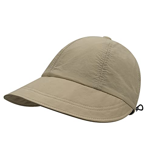 CLAPE Visor Cap Damen Breite Krempe Sonnenhut Strand Sommerhut Schnelltrocknend Outdoor Hut Wide Brim Bucket Hat Freizeitkappe von CLAPE