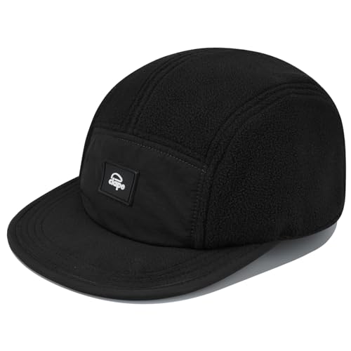 CLAPE Warm Wolle Basecap Herren 5 Panel Cap Fleece Winterkappe Damen Flat Visor Trucker Snapback Hat Outdoor Sport Kappe von CLAPE