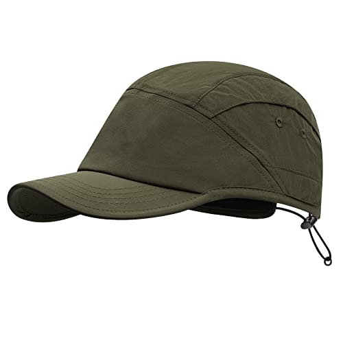 CLAPE Wasserdicht 5 Panel Basecap Herren Quick Dry Baseball Cap Atmungsaktive Outdoor Sport Caps Unstructured Dad Hat Cooling Running Cap von CLAPE