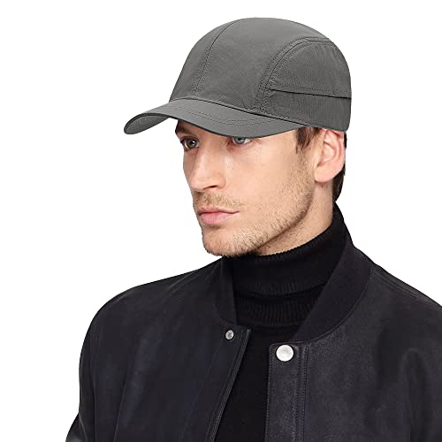 CLAPE Wasserdicht Basecap mit Kurzer Schirm Low Profile Baseball Cap 5 Panel Short Brim Cap UV-Schutz Schildkappen Quick Dry Cycling Cap von CLAPE