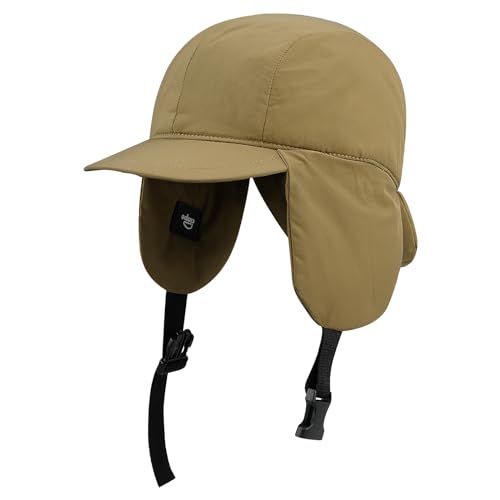 CLAPE Winddicht Fliegermütze Thermal Trapper Mütze Warme Wintermütze Hut mit Ohrenklappen Verstellbar Nylon Schirmmütze von CLAPE