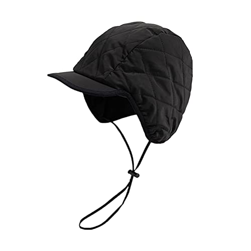 CLAPE Winter Warm Basecap Unisex Winter Kappe Mütze mit Schirm wasserdichte Winddicht Fliegermütze Trappermütze mit Ohrenklappen Outdoor Schildmütze von CLAPE