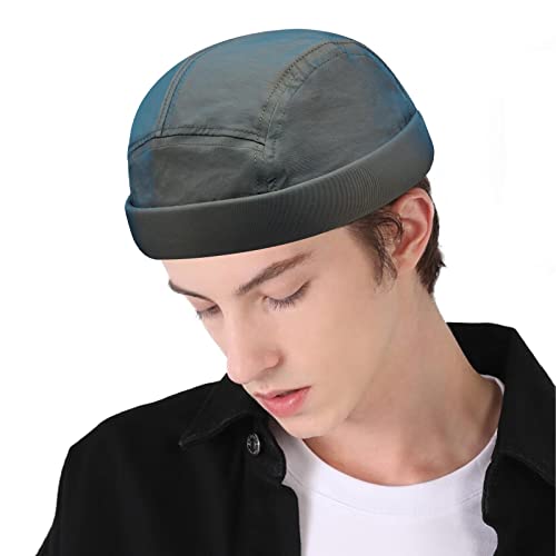 Clape Wasserdicht Seemannsmütze 5 Panel Docker Cap Nylon Cap Ohne Schirm Verstellbar Hafenmütze Rollmütze Brimless Bikercap,Gradient Green Clape Wasserdicht Seemannsmütze 5 Panel Docker Cap Nylon Cap Ohne Schirm Verstellbar Hafenmütze Rollmütze Brimless Bikercap,Gradient Green von CLAPE