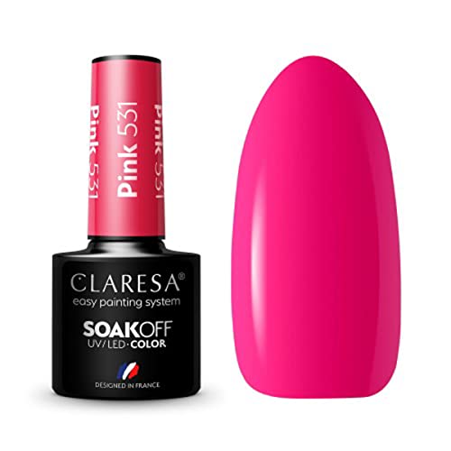 Claresa UV LED Nagellack Collection Hybrid Maniküre Soak Off Nail Polish, Farbe Rosa, Nr 531, 5ml Claresa UV LED Nagellack Collection Hybrid Maniküre Soak Off Nail Polish, Farbe Rosa, Nr 531, 5ml von CLARESA