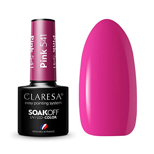 Claresa UV LED Nagellack Collection Hybrid Maniküre Soak Off Nail Polish, Farbe Rosa, Nr 541, 5ml von CLARESA