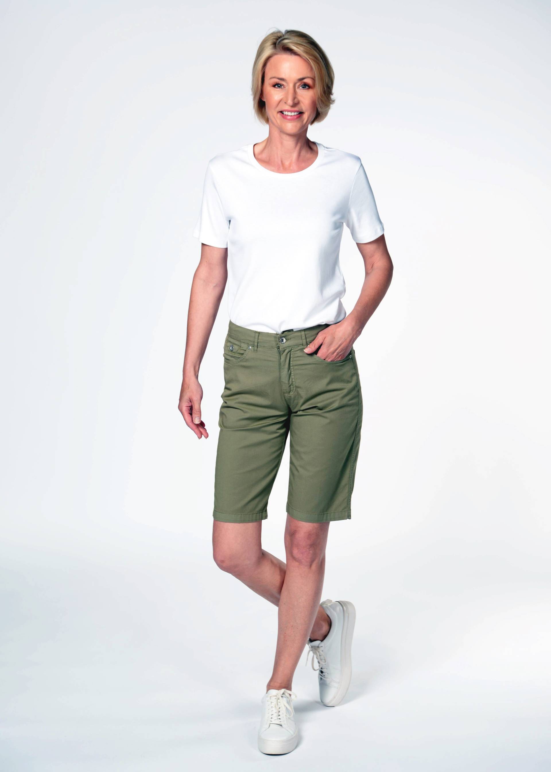 CLARINA - Bermuda, 5-Pocket khaki - Gr. - 36 von CLARINA