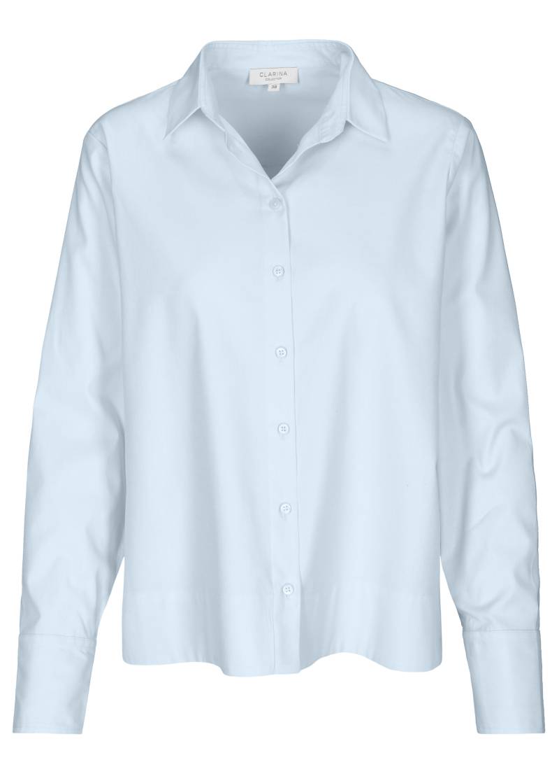 CLARINA - Bluse, 1/1 Arm, uni bleu - Gr. - 36 von CLARINA