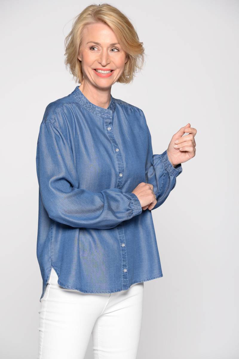 CLARINA - Bluse, 1/1-Arm denim - Gr. - 40 von CLARINA