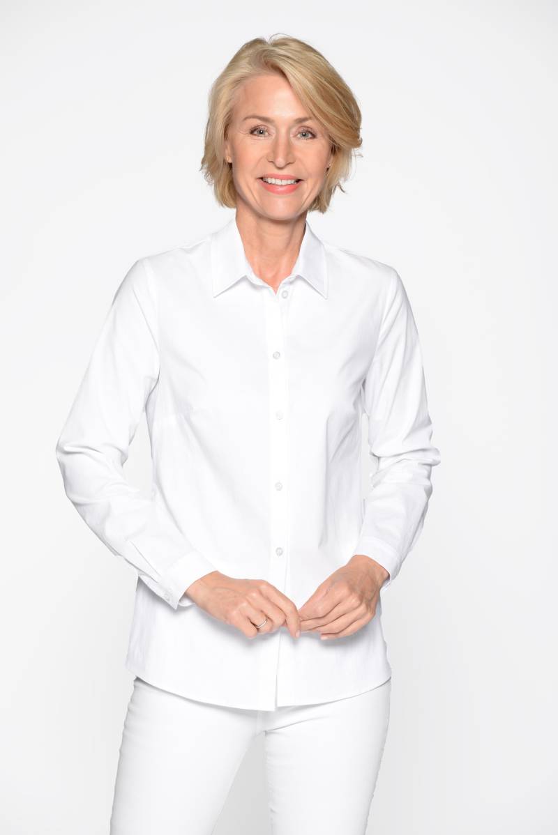 CLARINA - Ganzjahres NOS Bluse, 1/1 Arm 100 weiss - Gr. - 42 von CLARINA