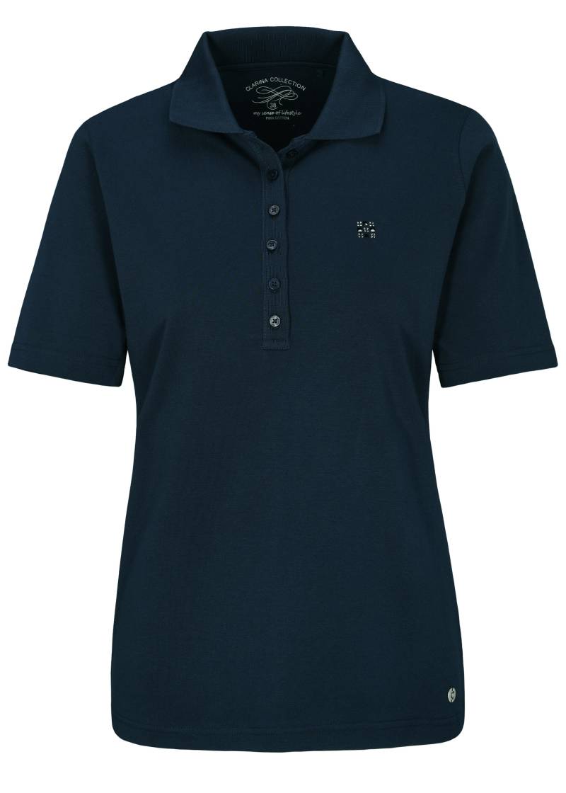 CLARINA - Ganzjahres NOS Polo-Shirt,1/2 623 marine - Gr. - 44 von CLARINA