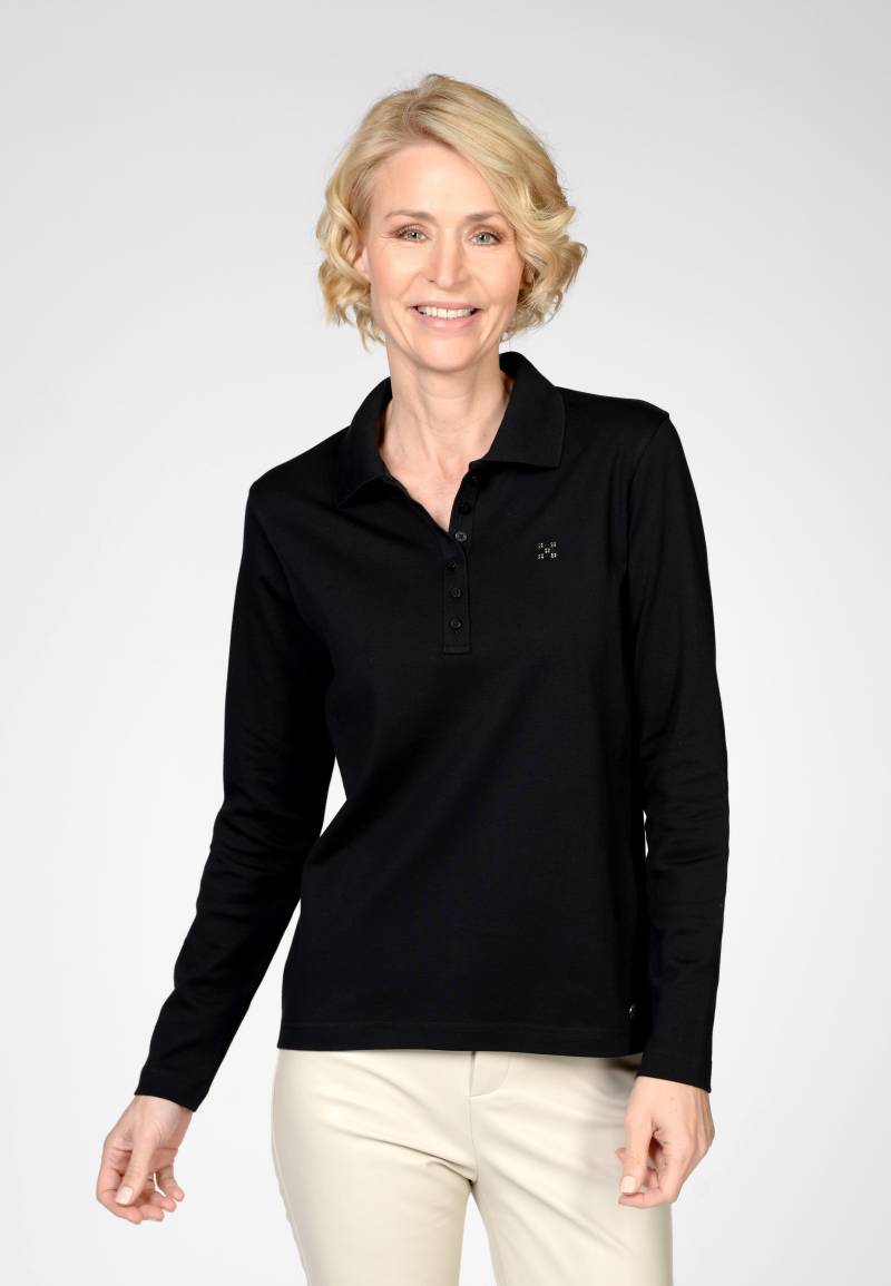 CLARINA - NOS Polo-Shirt, 1/1 Arm, uni 900 schwarz - Gr. - 44 von CLARINA