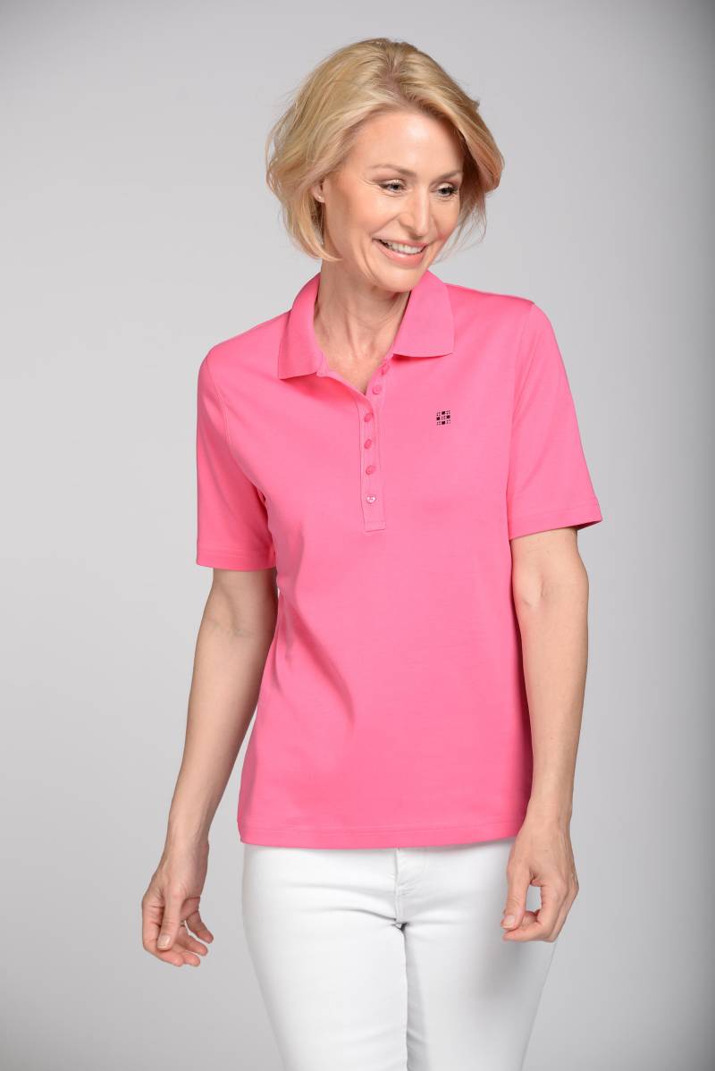 CLARINA - NOS Polo-Shirt, 1/2 Arm, uni 415 pink - Gr. - 40 von CLARINA