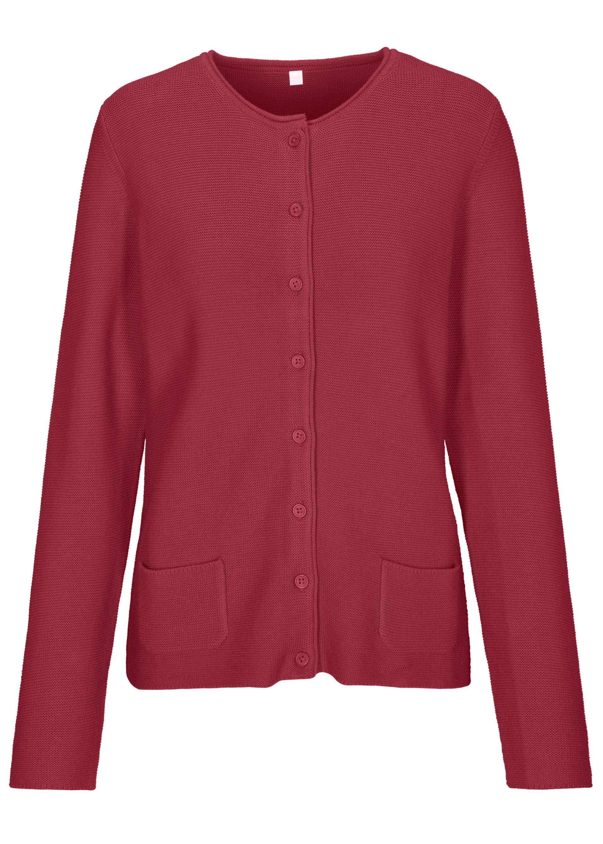 CLARINA - NOS Rdh-Cardigan, 1/1 Arm 444 beere - Gr. - 44 von CLARINA