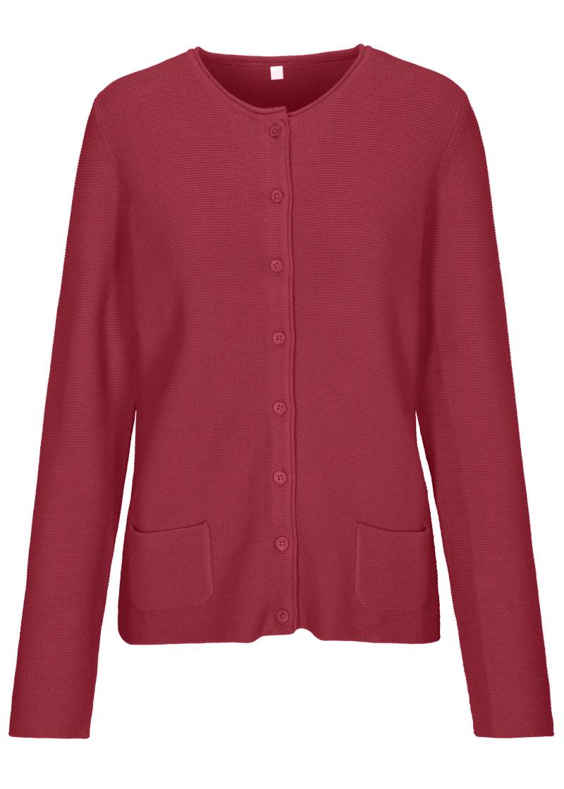 CLARINA - NOS Rdh-Cardigan, 1/1 Arm 444 beere - Gr. - 44 von CLARINA