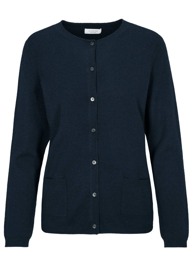 CLARINA - NOS Rdh.-Cardigan, 1/1 Arm,uni 623 marine - Gr. - 46 von CLARINA