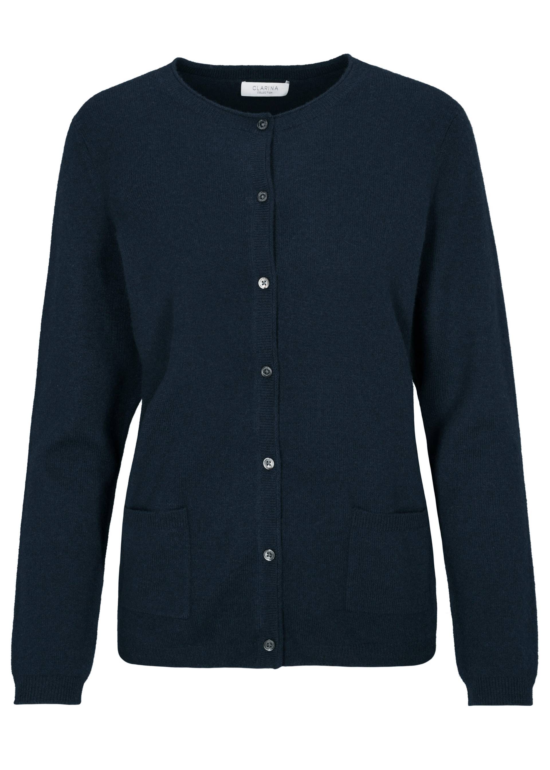 CLARINA - NOS Rdh.-Cardigan, 1/1 Arm,uni 623 marine - Gr. - 48 von CLARINA