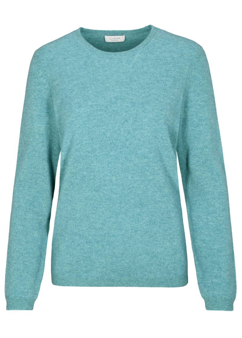 CLARINA - NOS Rdh.-Pullover, 1/1 Arm,uni 545 ozean grün - Gr. - 38 von CLARINA