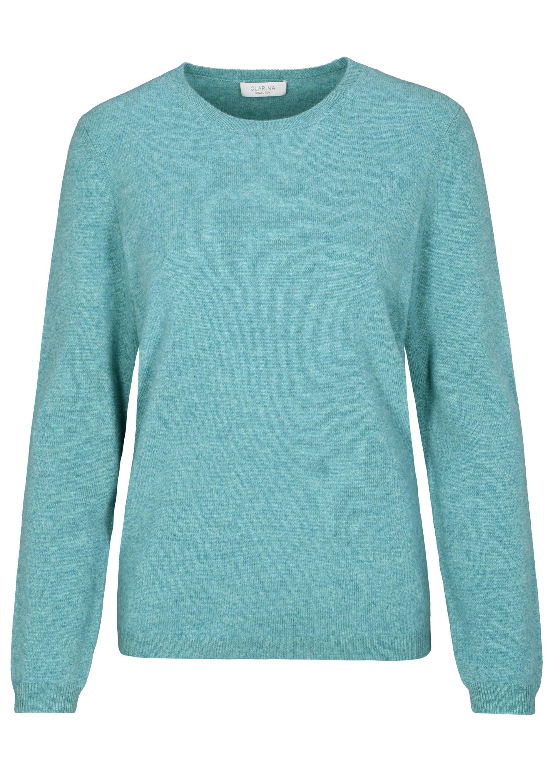 CLARINA - NOS Rdh.-Pullover, 1/1 Arm,uni 545 ozean grün - Gr. - 42 von CLARINA