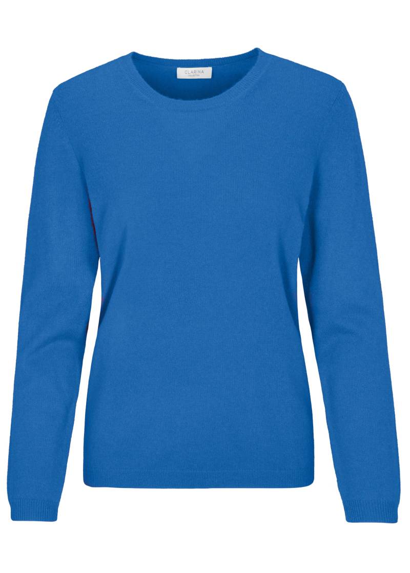 CLARINA - NOS Rdh.-Pullover, 1/1 Arm,uni 604 himmelblau - Gr. - 40 von CLARINA