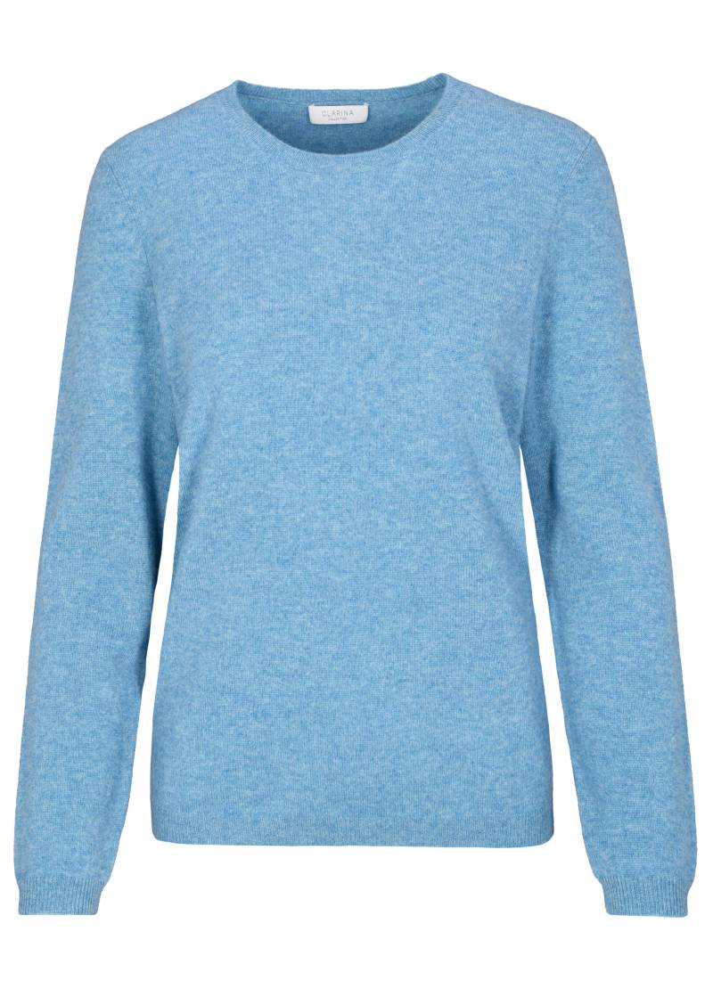 CLARINA - NOS Rdh.-Pullover, 1/1 Arm,uni 616 jeans mel. - Gr. - 48 von CLARINA