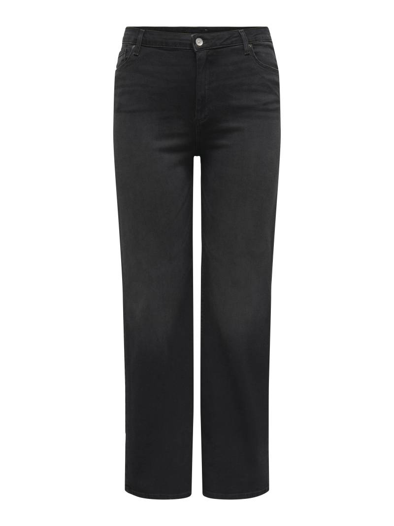 ONLY CARMAKOMA - CARWILLY HW WIDE JEANS CRO1099 NOOS black denim von ONLY CARMAKOMA