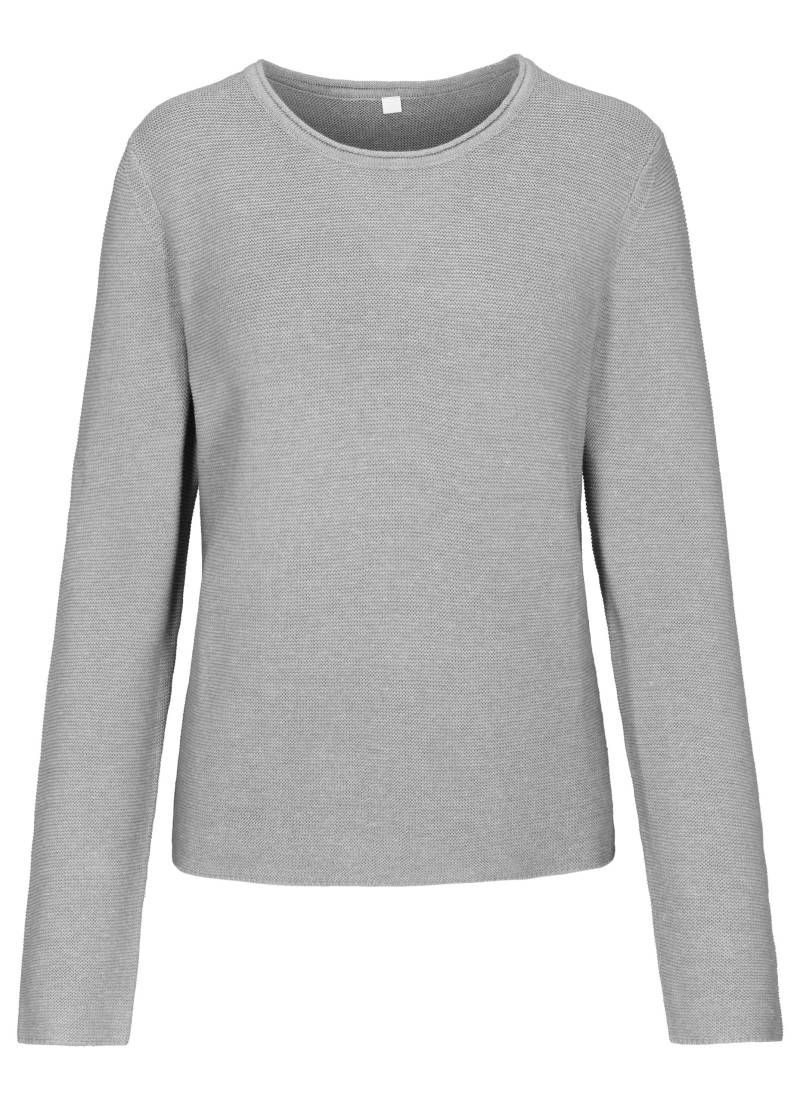 CLARINA - NOS Rdh.-Pullover, 1/1 Arm 800 grau mel. - Gr. - 38 von CLARINA