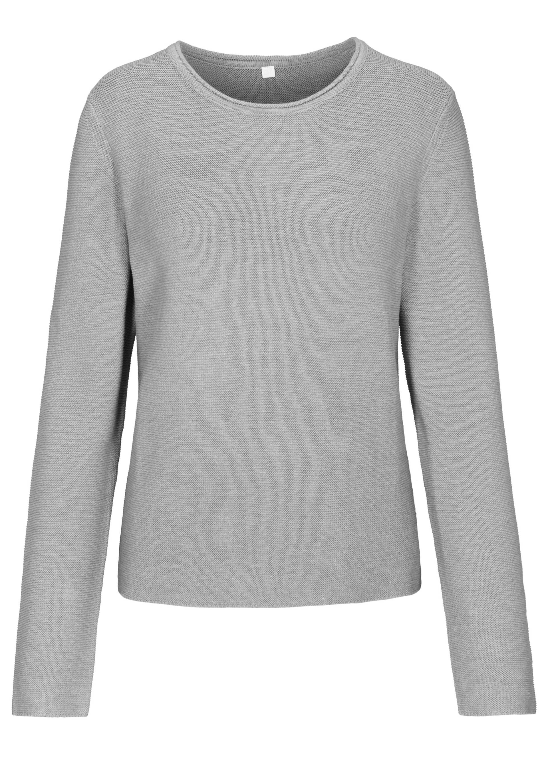 CLARINA - NOS Rdh.-Pullover, 1/1 Arm 800 grau mel. - Gr. - 44 von CLARINA