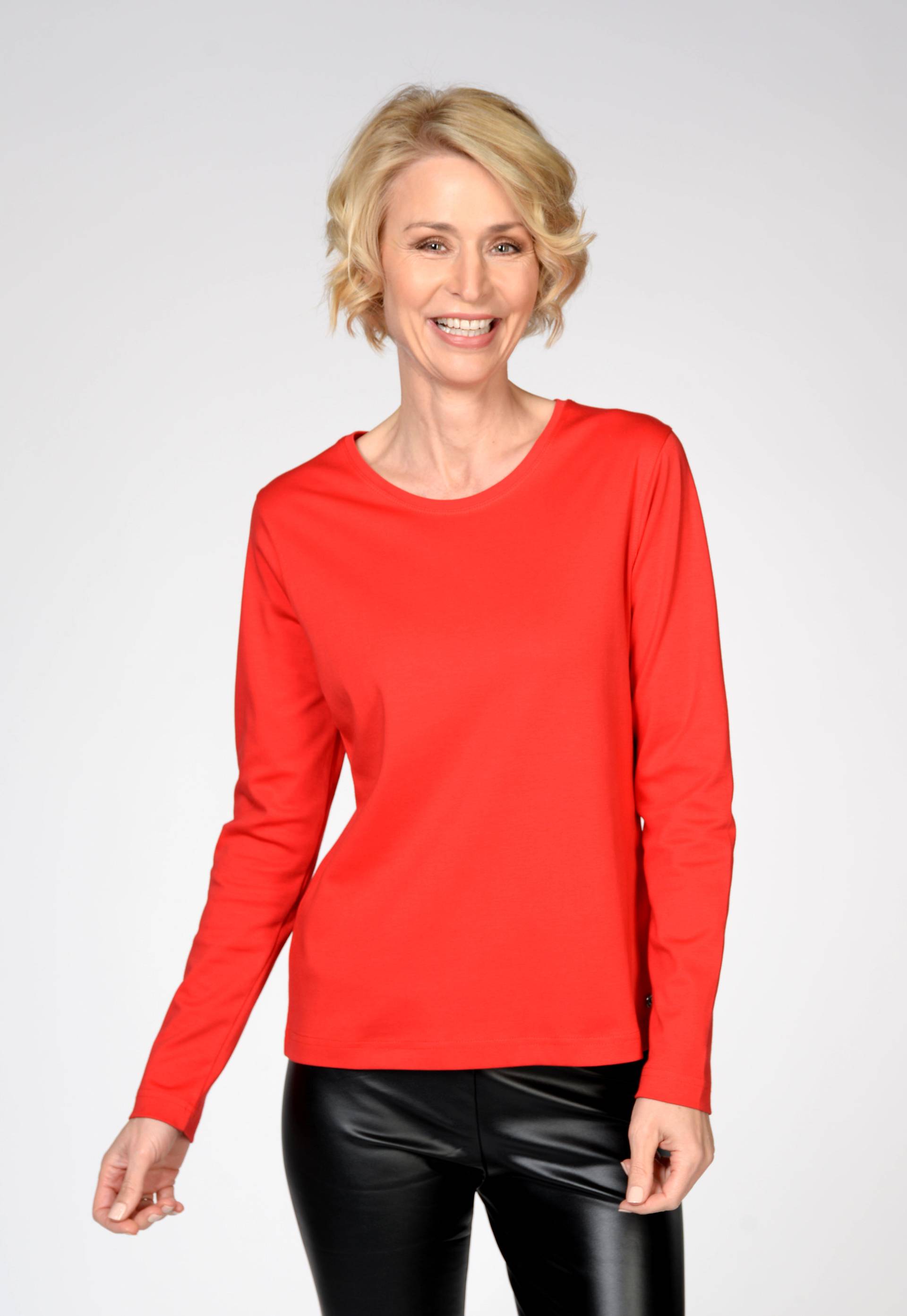 CLARINA - NOS Rdh.-Shirt, 1/1 Arm, uni 400 rot - Gr. - 48 von CLARINA