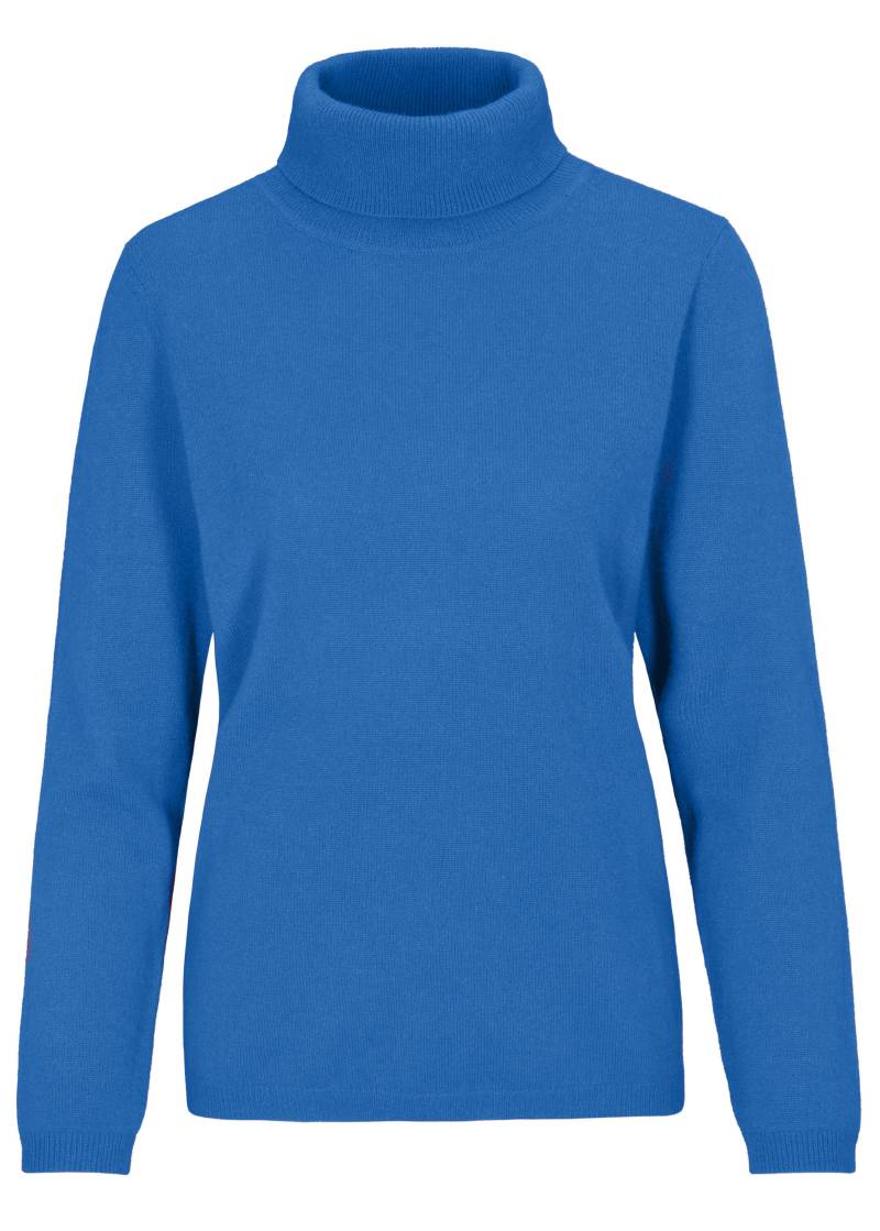 CLARINA - NOS Rollkragen-Pullover, uni 604 himmelblau - Gr. - 38 von CLARINA