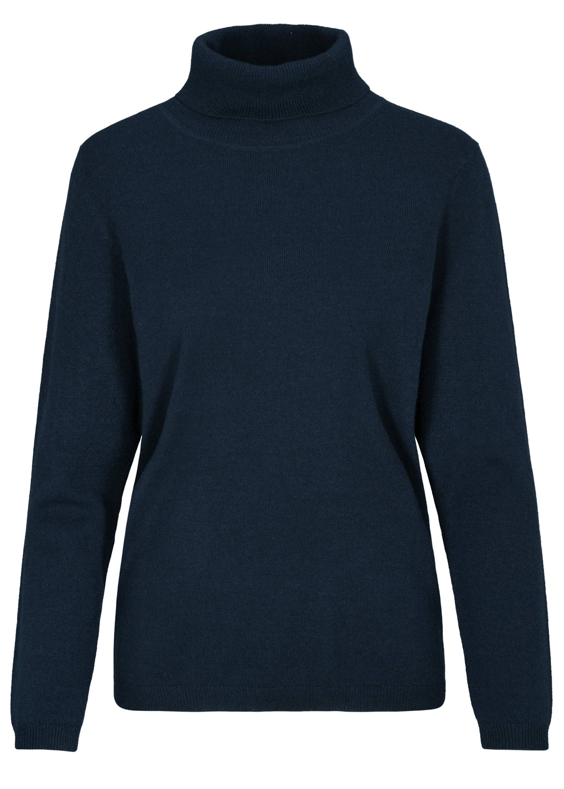 CLARINA - NOS Rollkragen-Pullover, uni 623 marine - Gr. - 40 von CLARINA