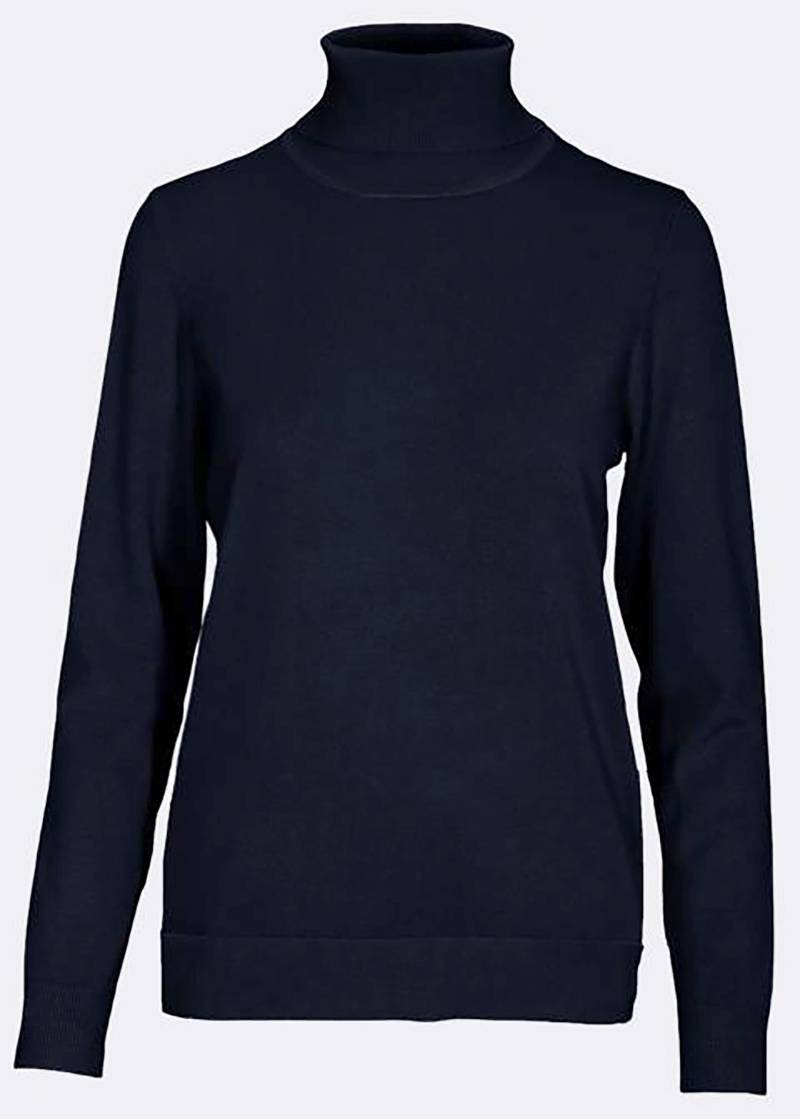 CLARINA - NOS Rollkragen-Pullover,1/1Arm 623 marine - Gr. - 46 von CLARINA