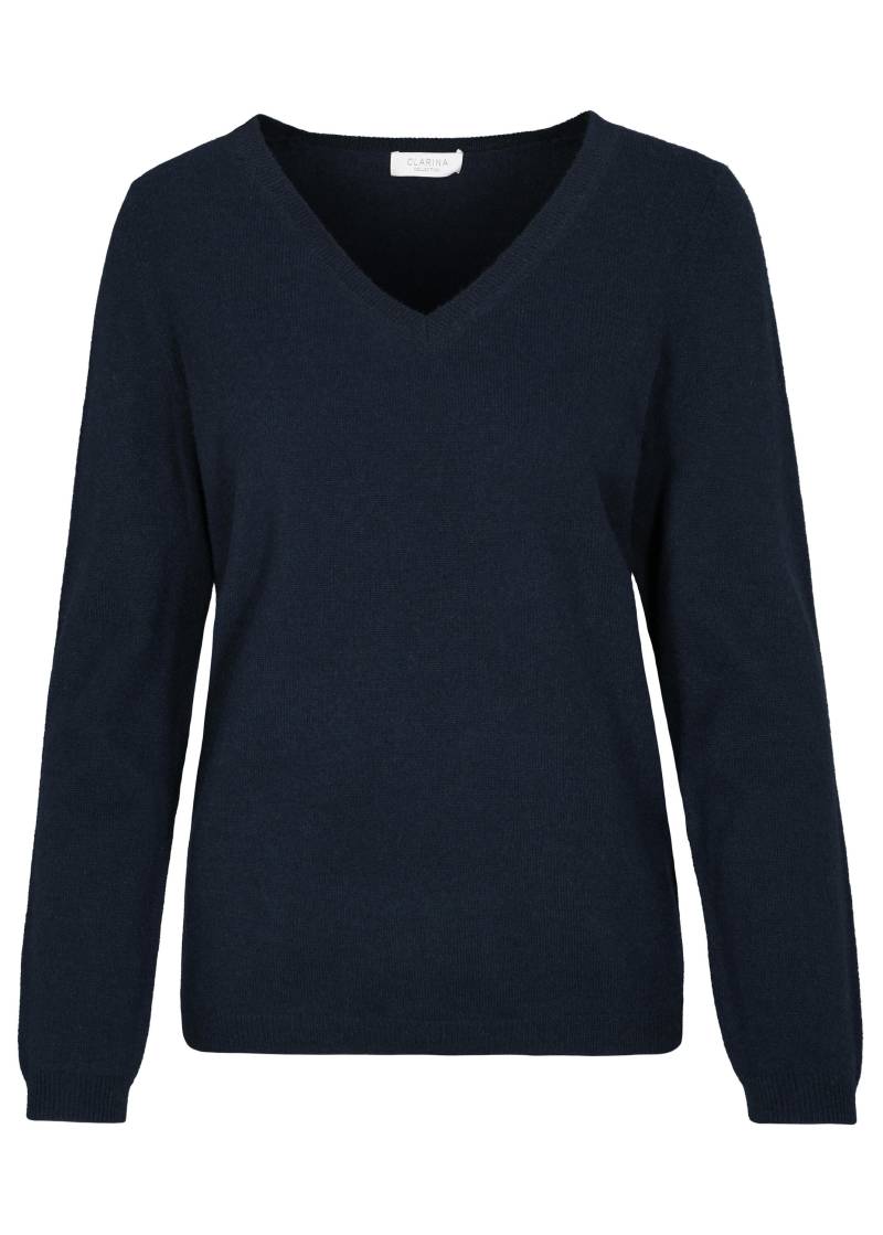 CLARINA - NOS V-Pullover, 1/1 Arm, uni 623 marine - Gr. - 40 von CLARINA