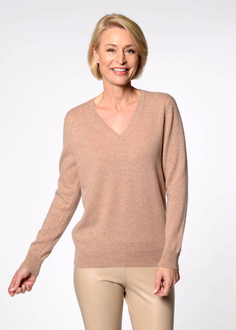 CLARINA - NOS V-Pullover, 1/1 Arm, uni - Gr. - 46 von CLARINA