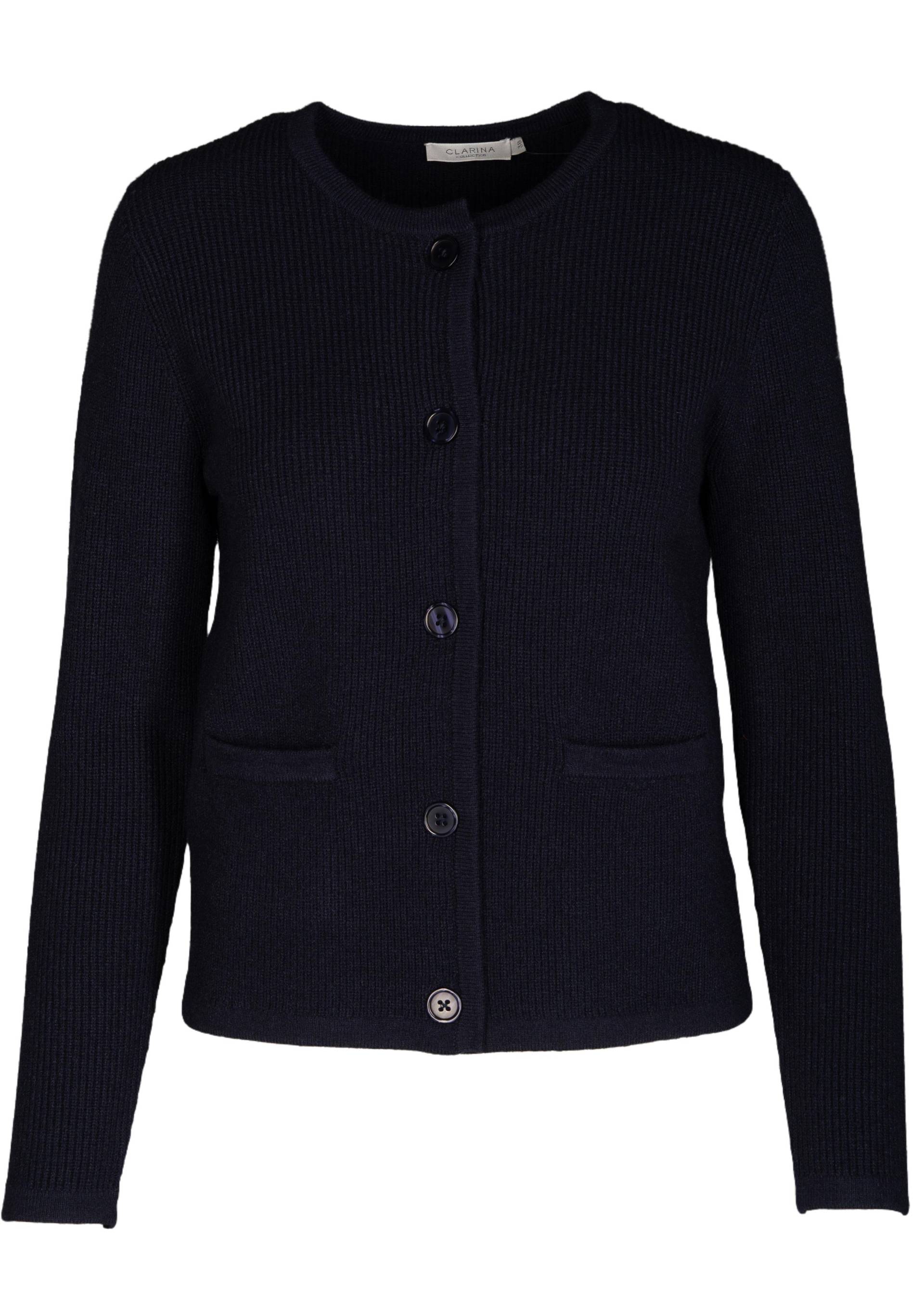 CLARINA - Rdh.-Cardigan, 1/1 Arm, uni marine - Gr. - 42 von CLARINA
