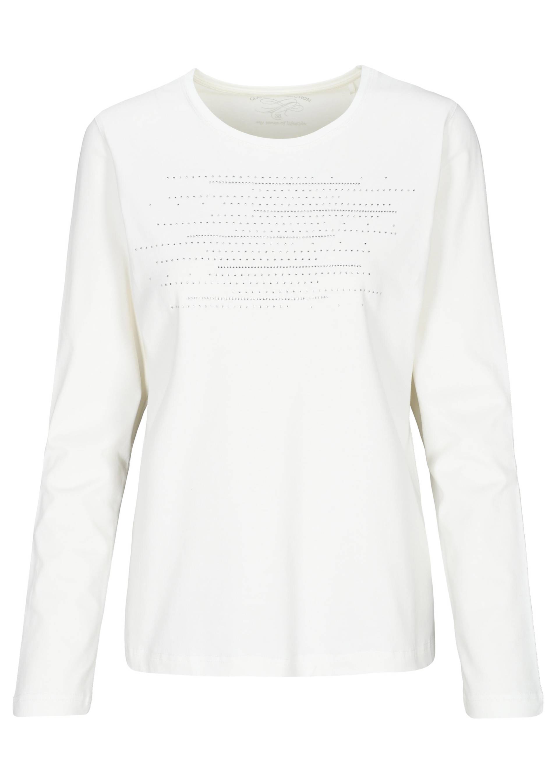 CLARINA - Rdh.-Shirt, 1/1 Arm, Druck offwhite - Gr. - 42 von CLARINA