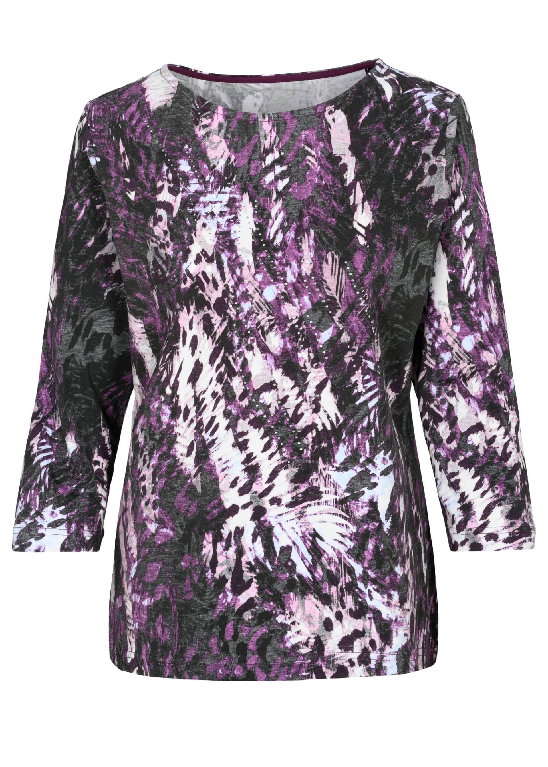 CLARINA - Rdh.-Shirt, 3/4 Arm, Druck - Gr. - 44 von CLARINA