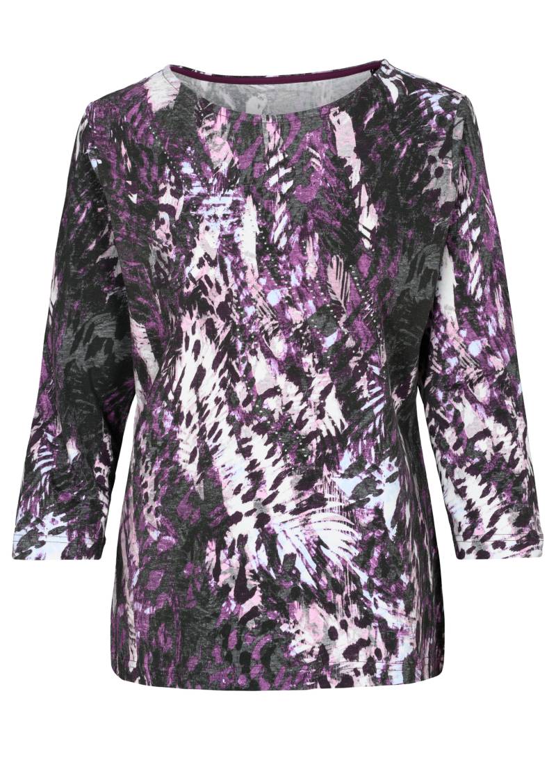 CLARINA - Rdh.-Shirt, 3/4 Arm, Druck - Gr. - 44 von CLARINA