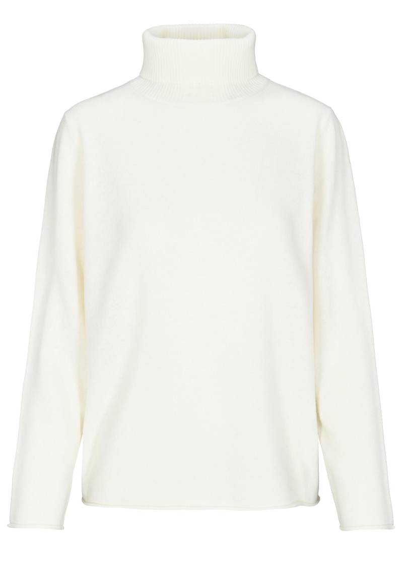 CLARINA - Rollkragen-Pullover,1/1Arm,uni offwhite - Gr. - 40 von CLARINA