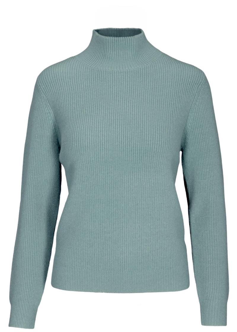 CLARINA - Stehbund-Pullover, 1/1 Arm,uni ozean gruen - Gr. - 42 von CLARINA