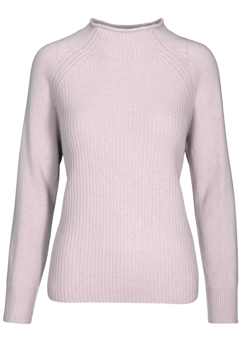 CLARINA - Stehbund-Pullover, 1/1 Arm,uni rose - Gr. - 38 von CLARINA