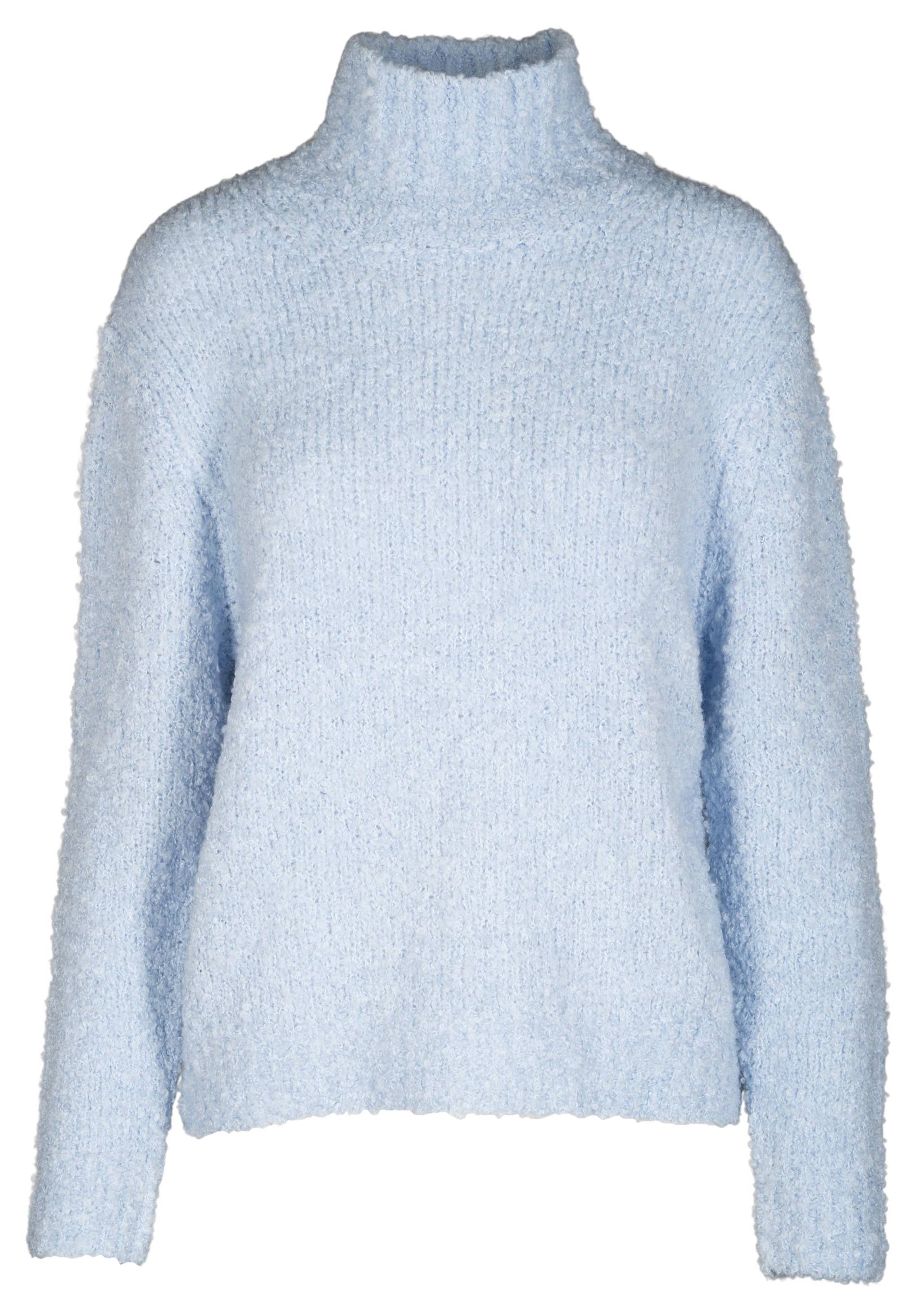CLARINA - Stehbund-Pullover, 3/4 Arm bleu mel. - Gr. - 42 von CLARINA
