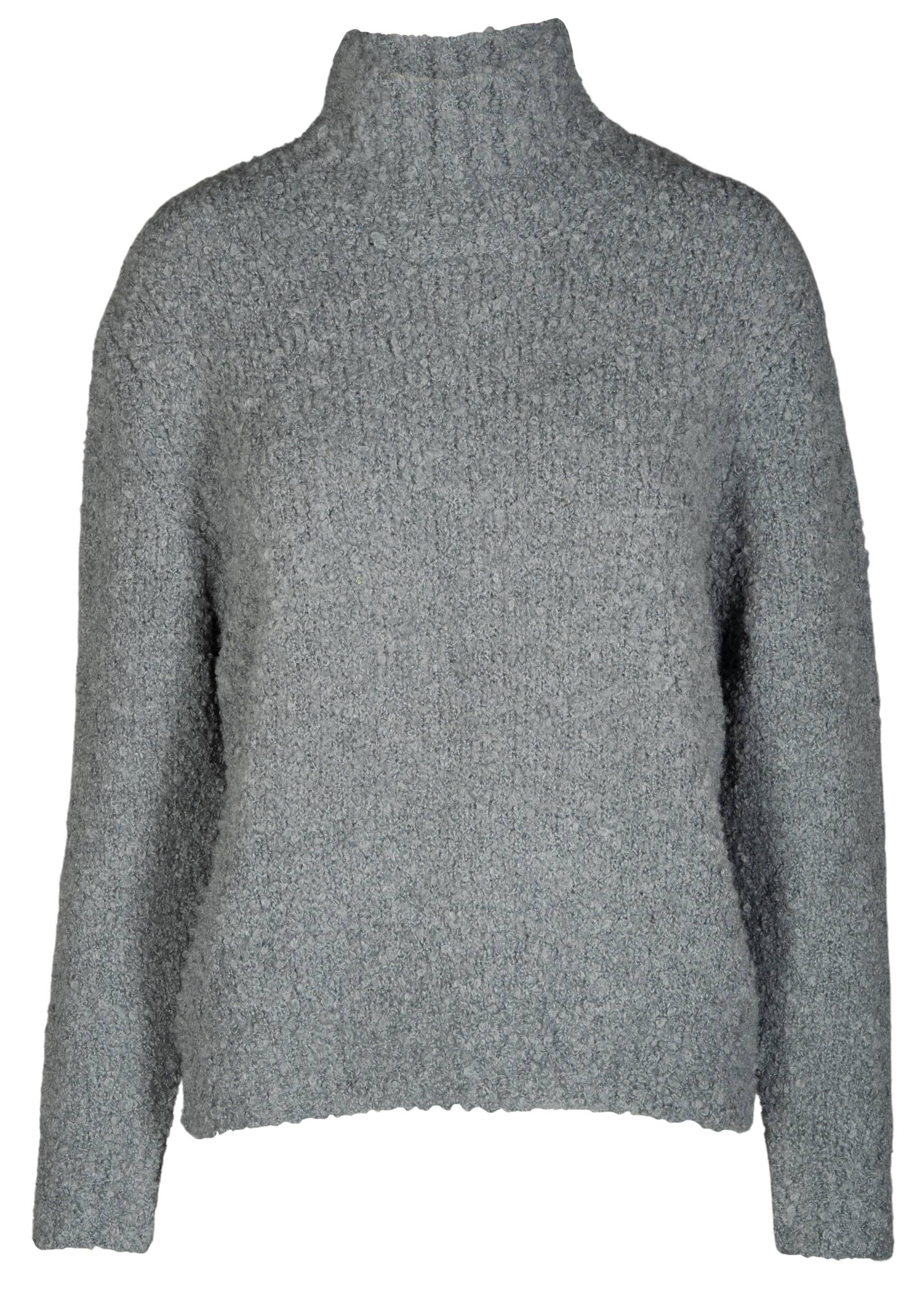 CLARINA - Stehbund-Pullover, 3/4 Arm ozean gruen mel. - Gr. - 42 von CLARINA