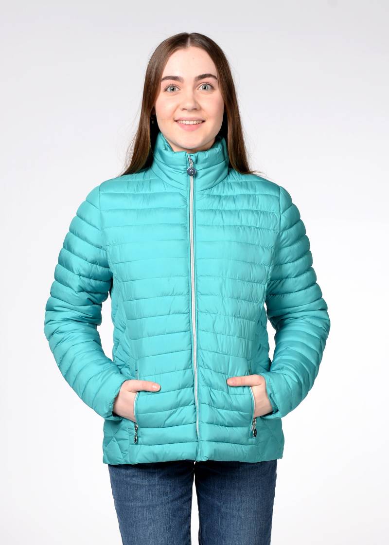 CLARINA - Steppjacke, Stehbund, 1/1-Arm gruen - Gr. - 44 von CLARINA