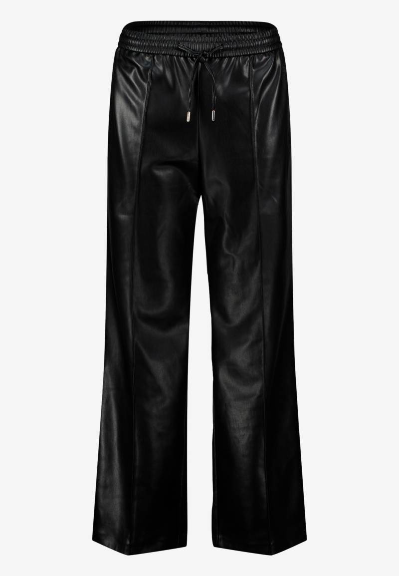 zero - Hose in Lederoptik weites Bein 30 Inch black beauty - Gr. - 40 von zero