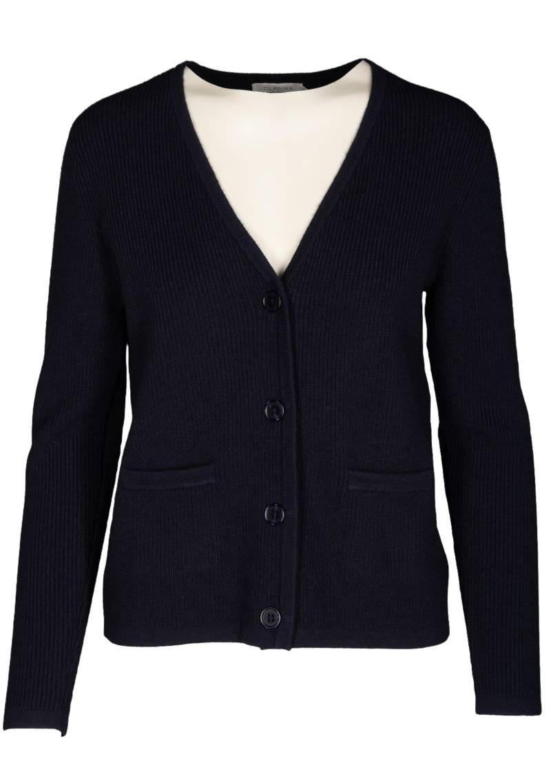 CLARINA - V-Cardigan, 1/1 Arm, uni marine - Gr. - 42 von CLARINA