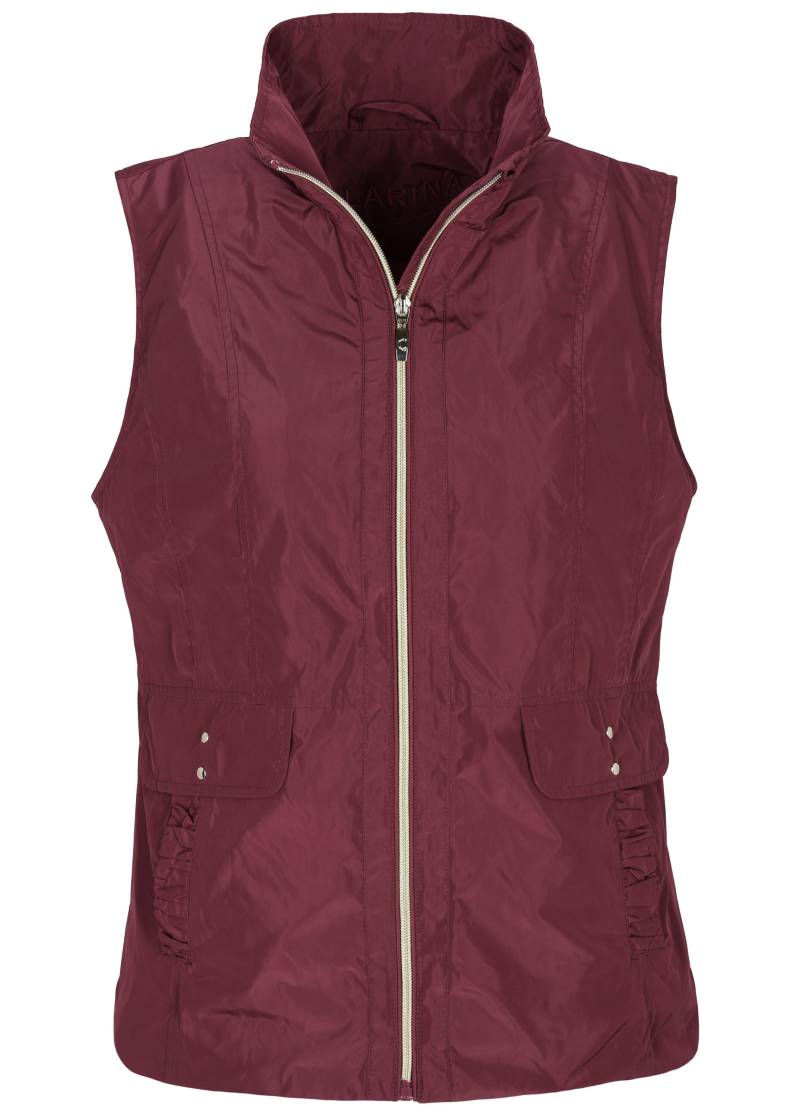 CLARINA - Weste, Zipper burgundy - Gr. - 38 von CLARINA