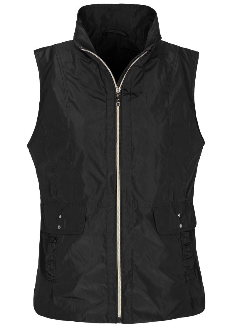 CLARINA - Weste, Zipper schwarz - Gr. - 44 von CLARINA