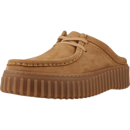 CLARKS Unisex Torhill Mule Shoes, Light Tan Nubuck, 37 EU von CLARKS