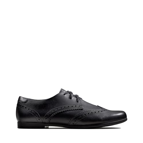 Clarks Scala Lace Girls School Shoes Schwarz 33.5 E von CLARKS